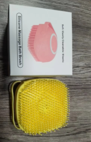 Cepillo de Silicona para Baño de Mascotas – Masaje y Limpieza