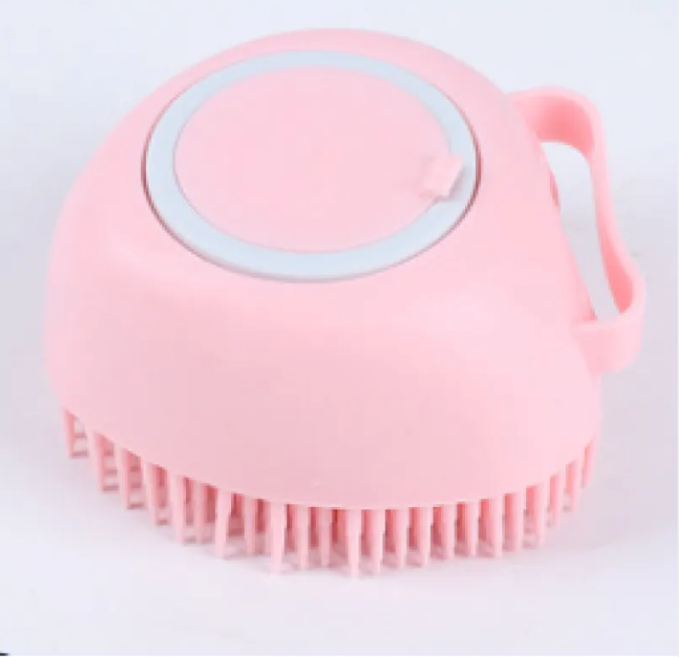 Cepillo de Silicona para Baño de Mascotas – Masaje y Limpieza
