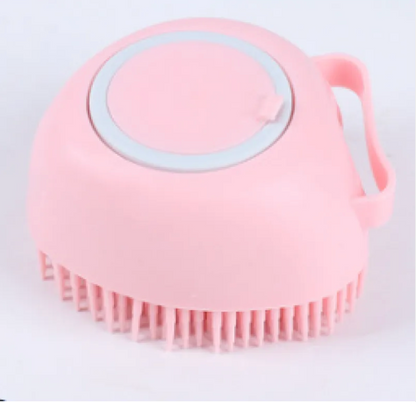 Cepillo de Silicona para Baño de Mascotas – Masaje y Limpieza