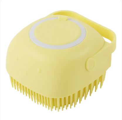 Cepillo de Silicona para Baño de Mascotas – Masaje y Limpieza