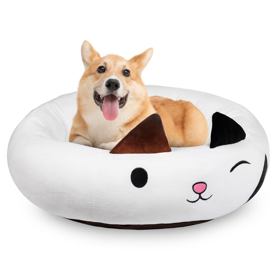 Cama de Peluche para Gatos y Perros 66 cm – Acogedora y Suave