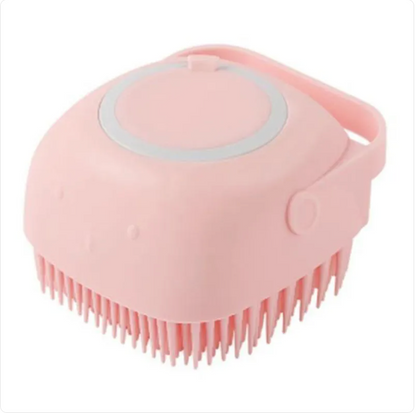 Cepillo de Silicona para Baño de Mascotas – Masaje y Limpieza